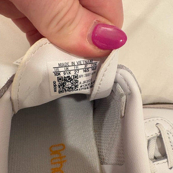 Adidas Kids Samba White and Orange Sneakers - Picture 5 of 6